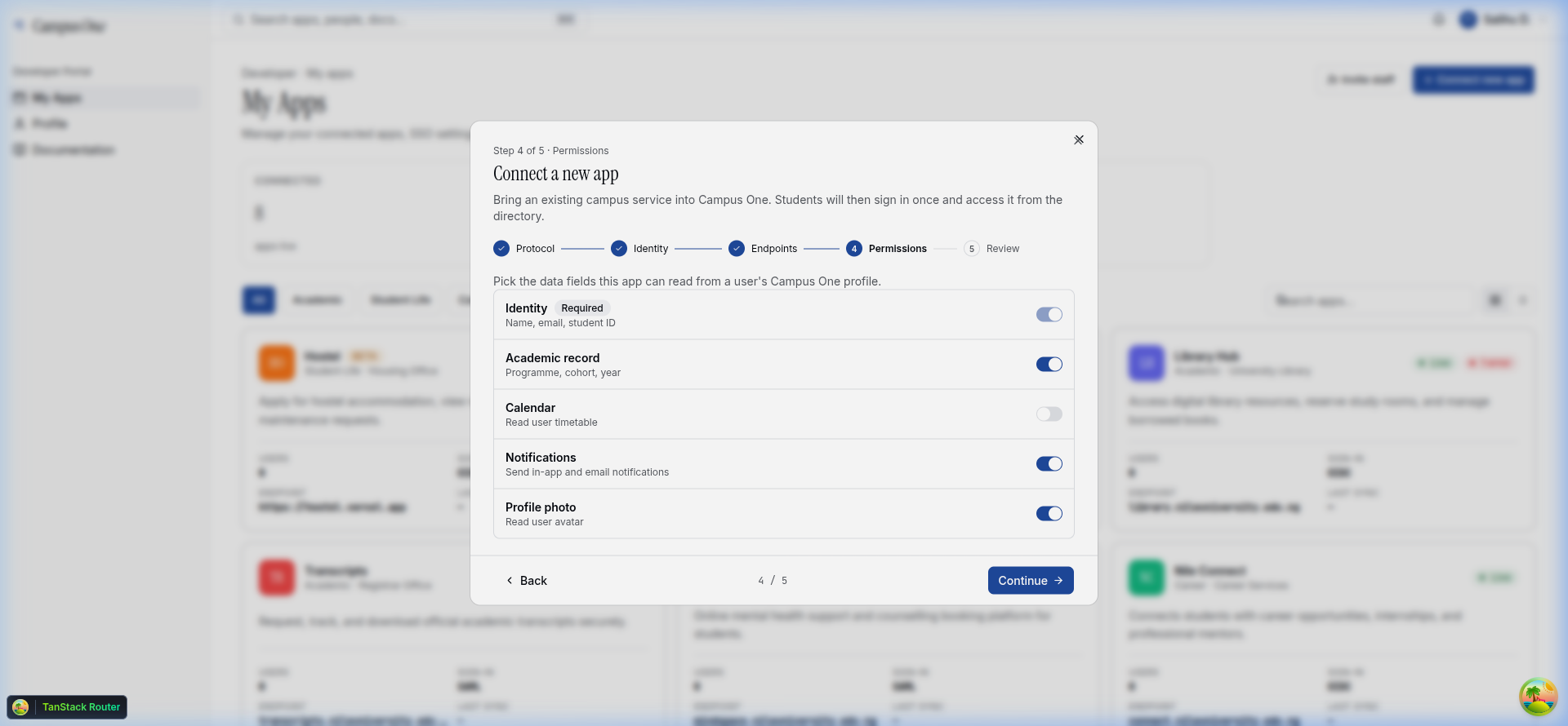 Wizard Step 3: SSO Protocol & Scope Permissions